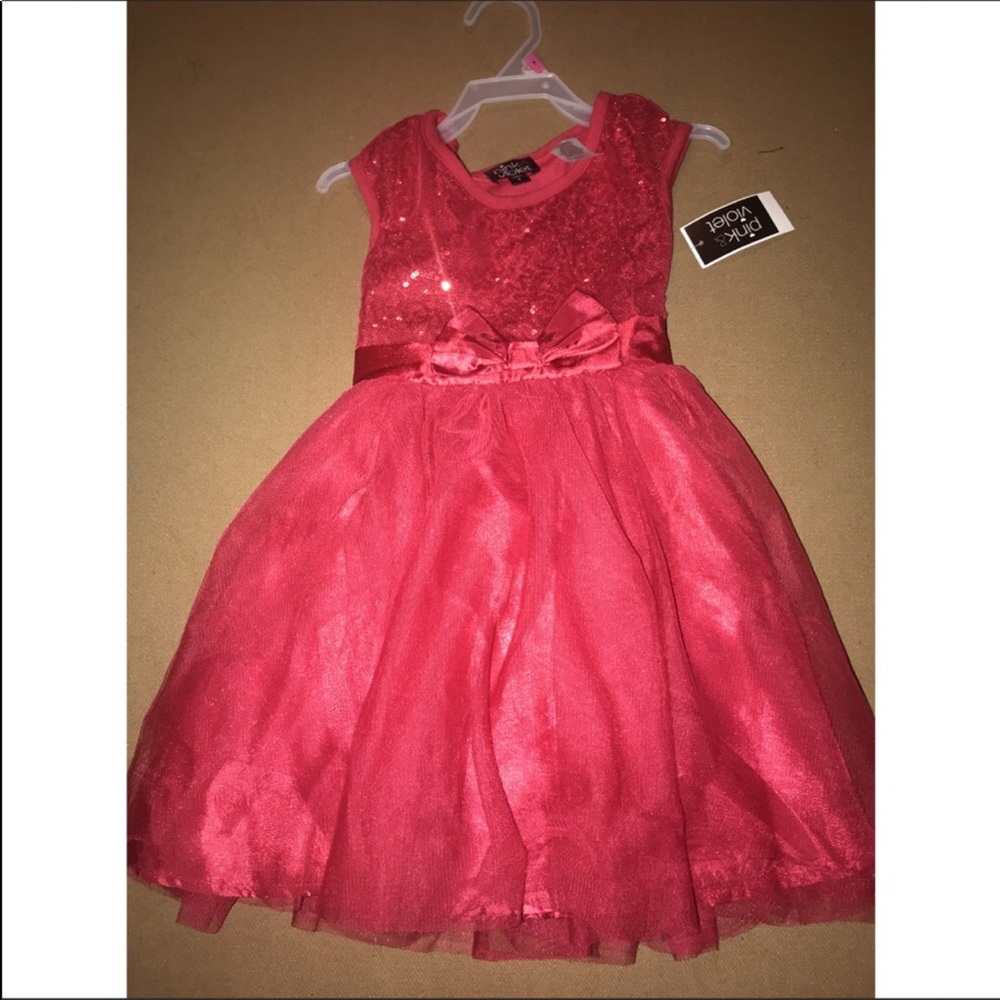 Red Sparkly Girls Dress